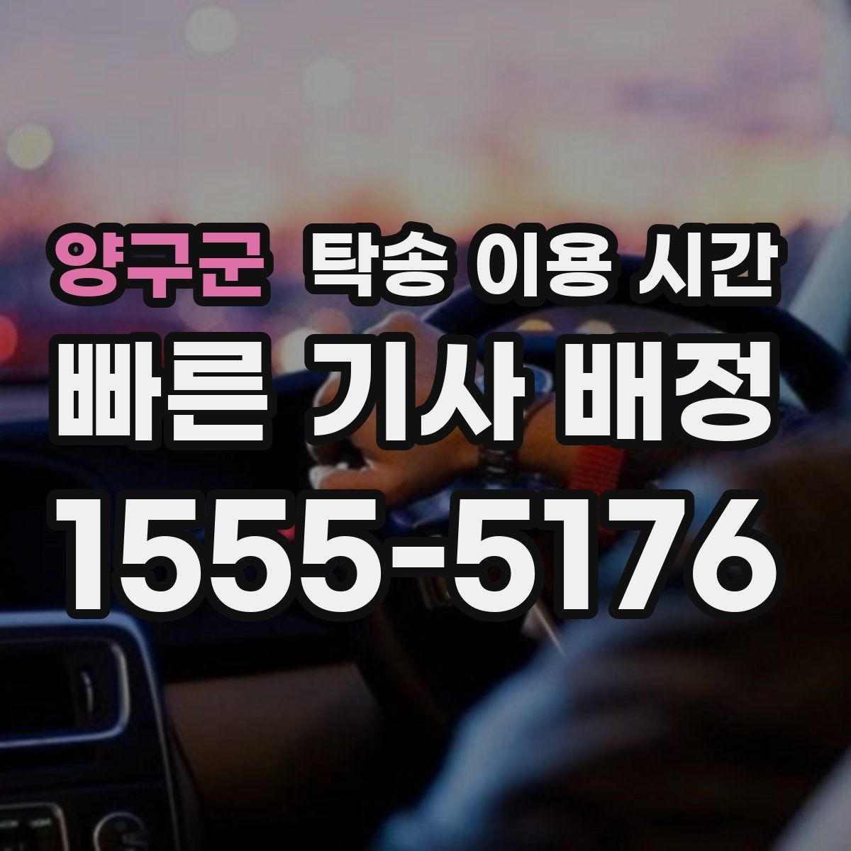 양구군 탁송 이용 시간