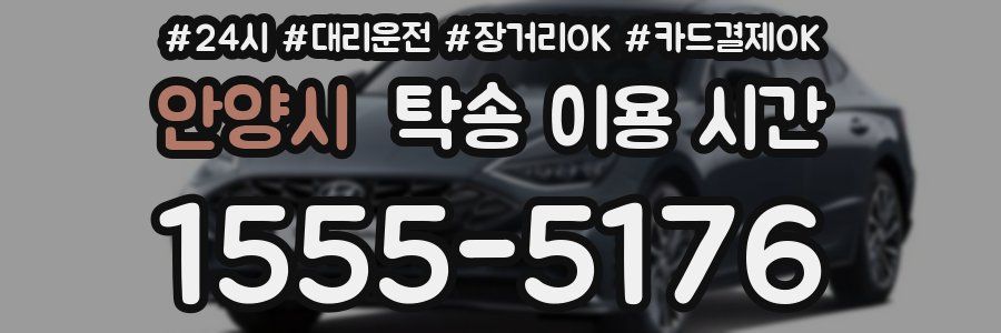 안양시 탁송 이용 시간