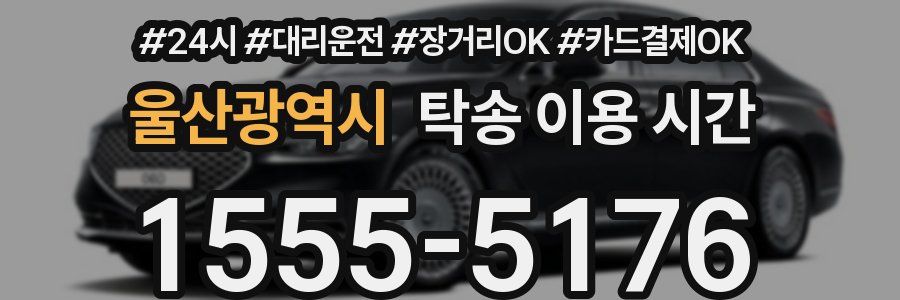 울산광역시 탁송 이용 시간