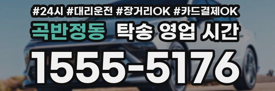곡반정동 탁송 영업 시간