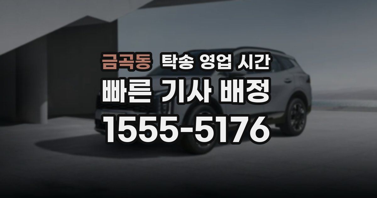 금곡동 탁송 영업 시간