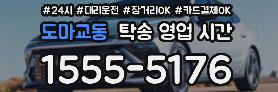 도마교동 탁송 영업 시간