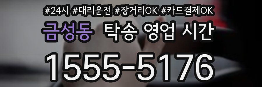 금성동 탁송 영업 시간