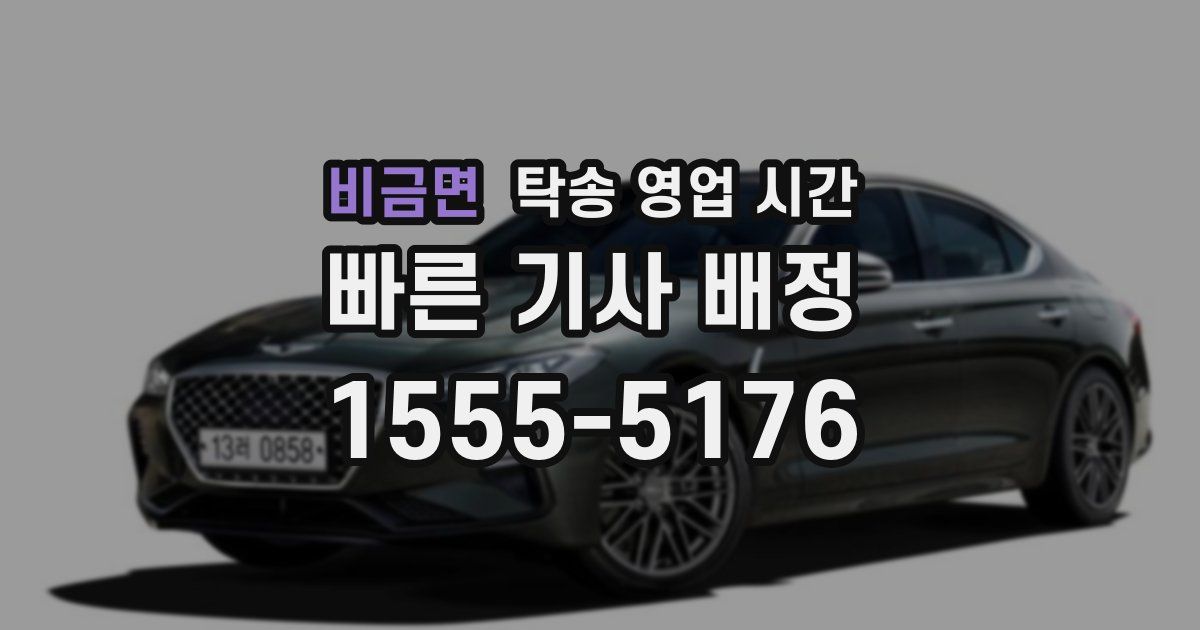 비금면 탁송 영업 시간