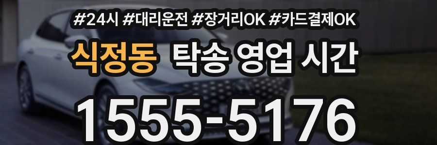 식정동 탁송 영업 시간