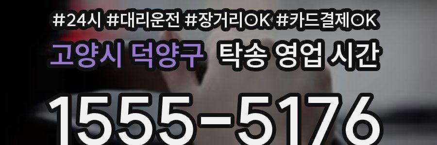 고양시 덕양구 탁송 영업 시간