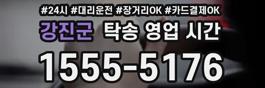 강진군 탁송 영업 시간