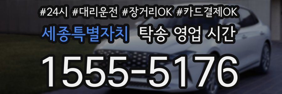 세종특별자치 탁송 영업 시간
