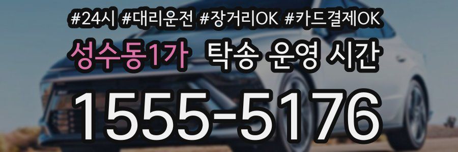 성수동1가 탁송 운영 시간