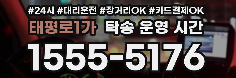 태평로1가 탁송 운영 시간