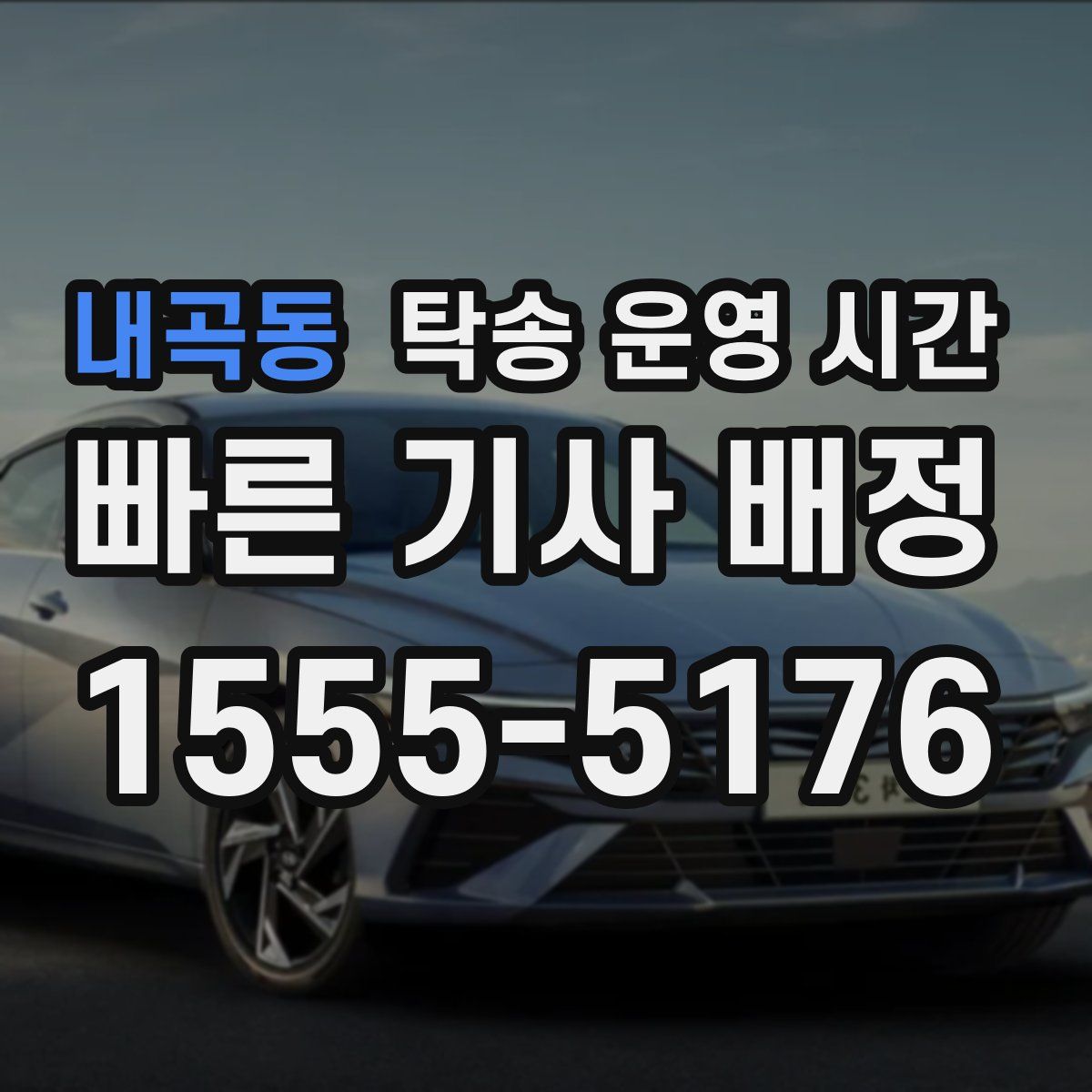 내곡동 탁송 운영 시간