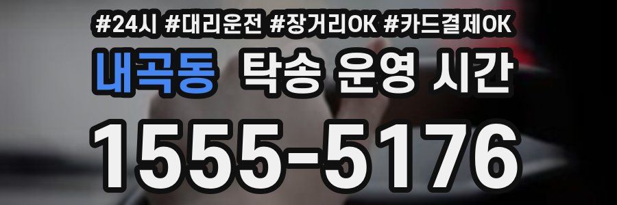 내곡동 탁송 운영 시간