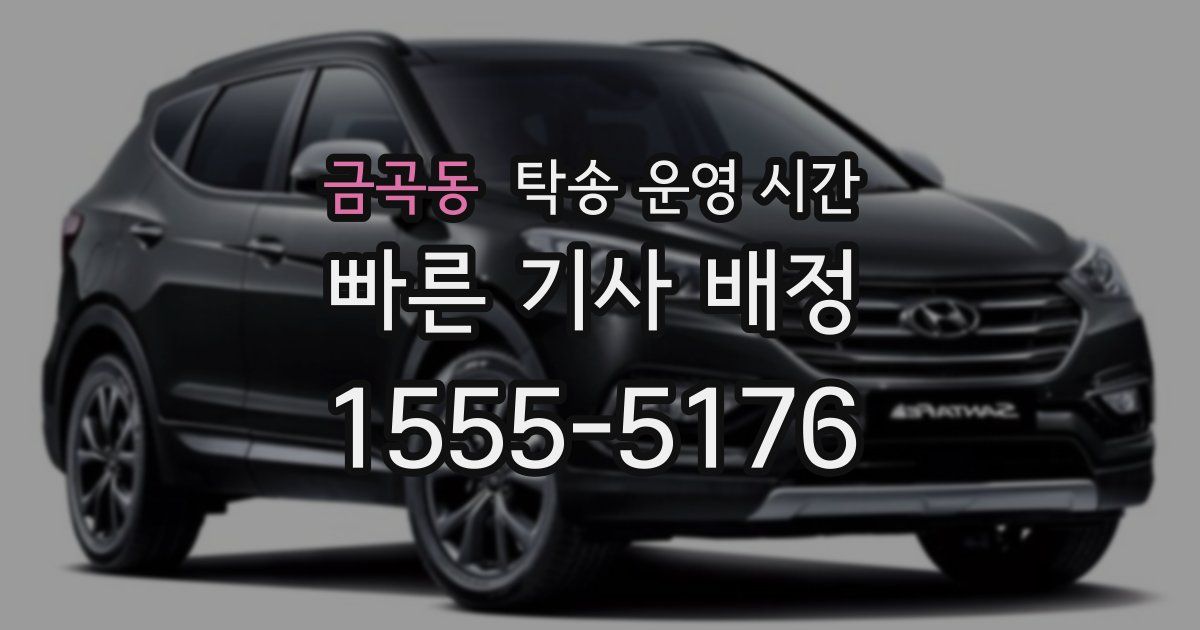 금곡동 탁송 운영 시간