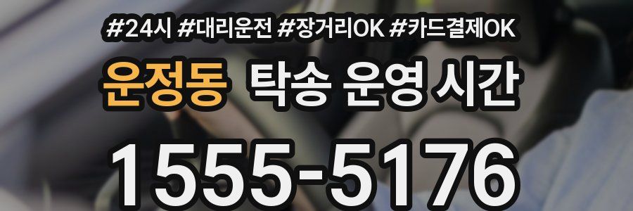 운정동 탁송 운영 시간
