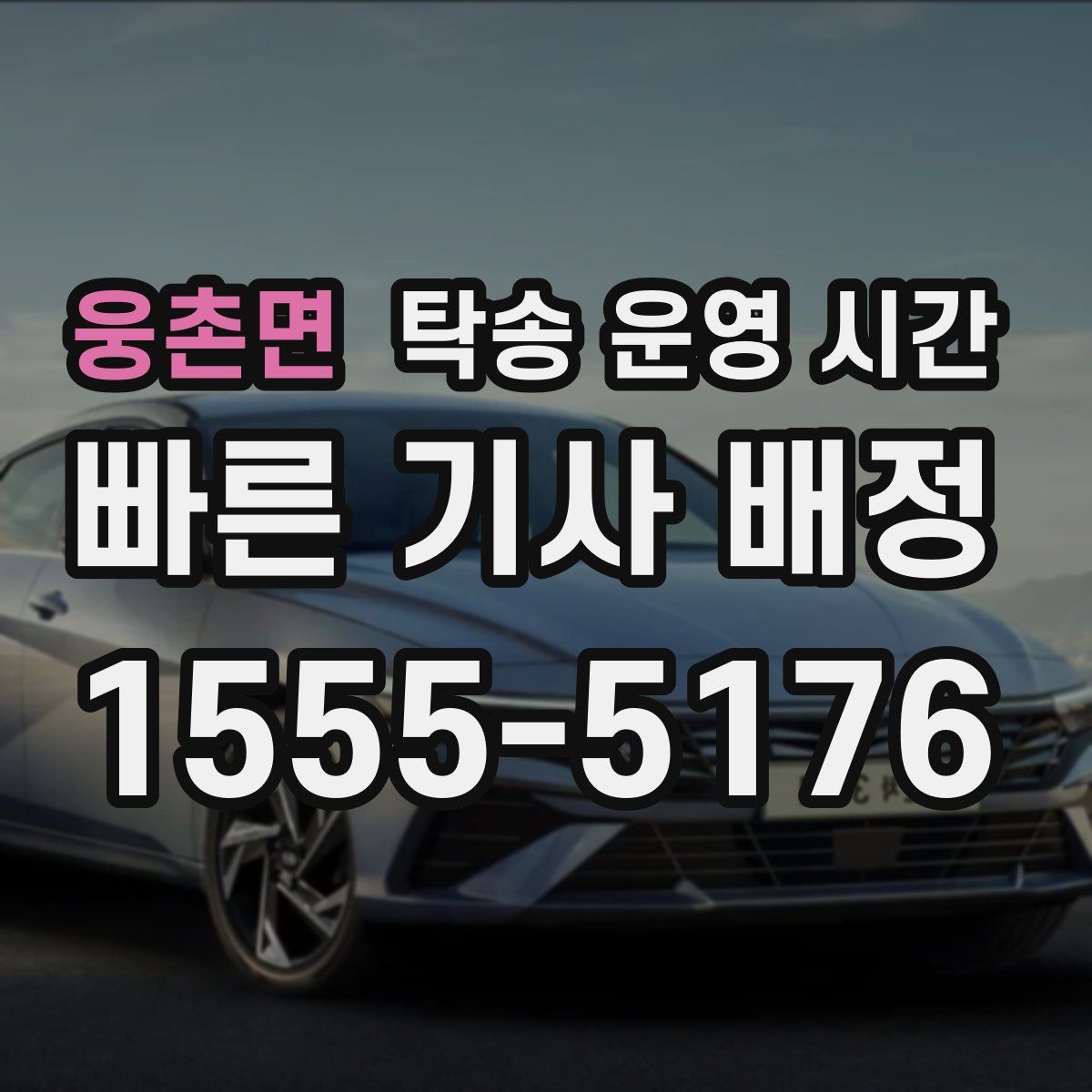 웅촌면 탁송 운영 시간