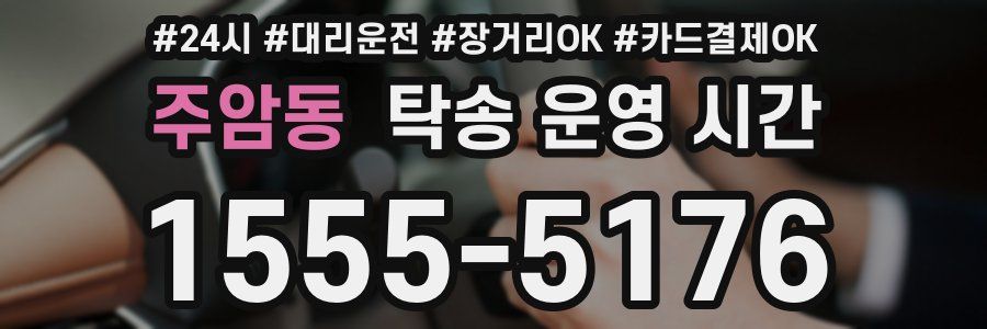 주암동 탁송 운영 시간