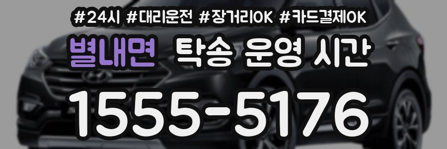 별내면 탁송 운영 시간