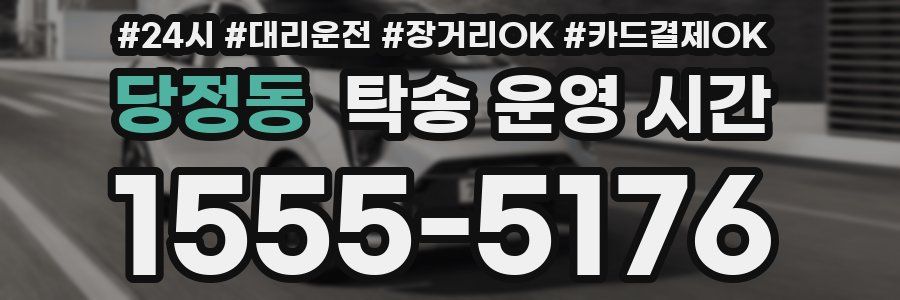 당정동 탁송 운영 시간