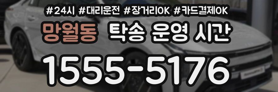 망월동 탁송 운영 시간