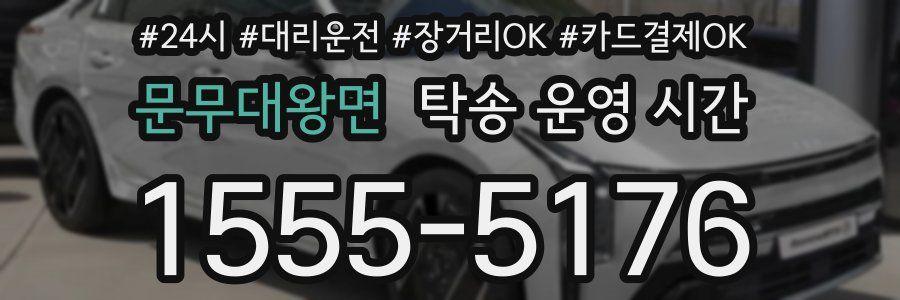 문무대왕면 탁송 운영 시간