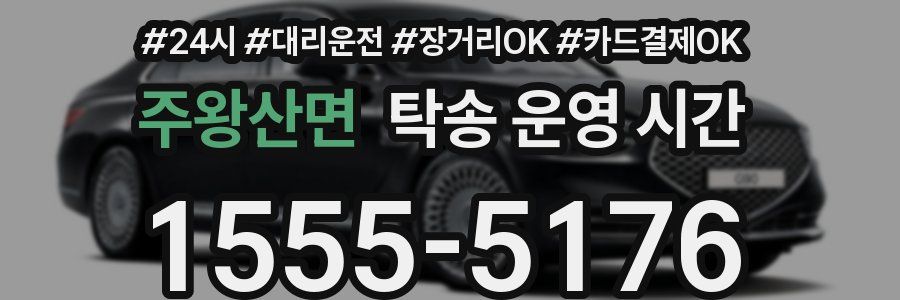 주왕산면 탁송 운영 시간