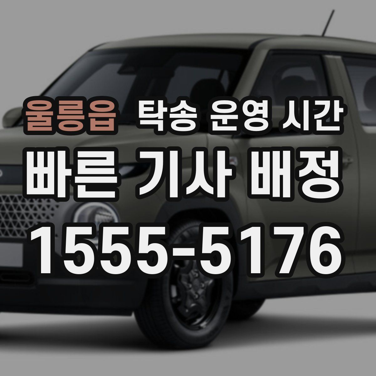울릉읍 탁송 운영 시간