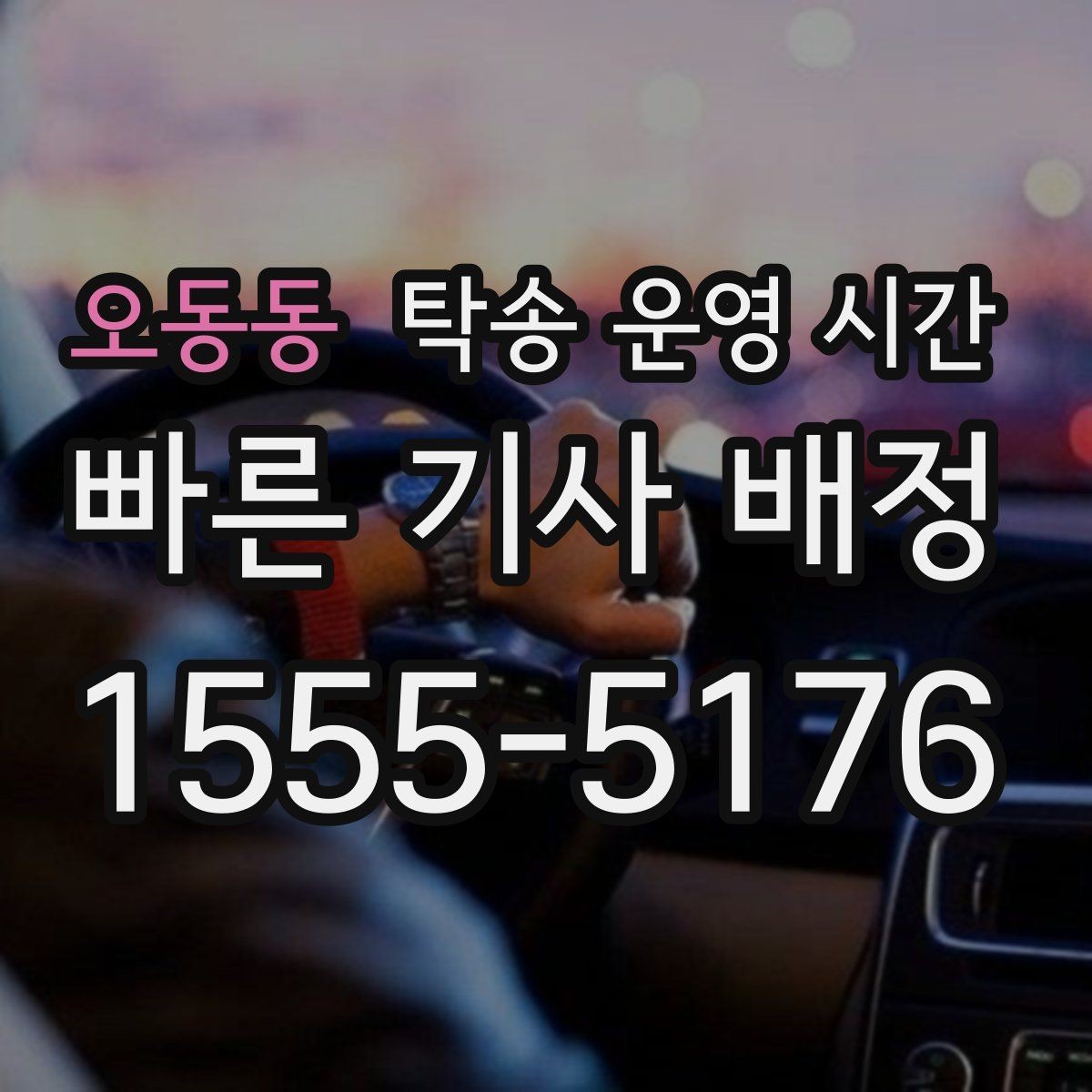 오동동 탁송 운영 시간 오전 접수와 오후 배차의 처리 속도