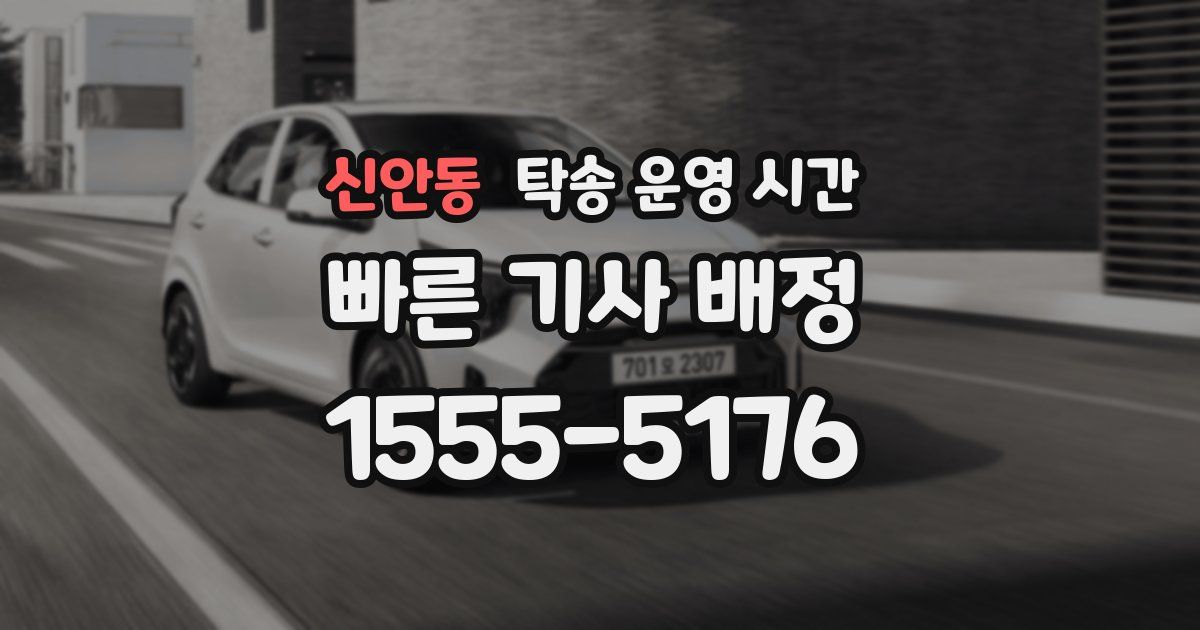 신안동 탁송 운영 시간
