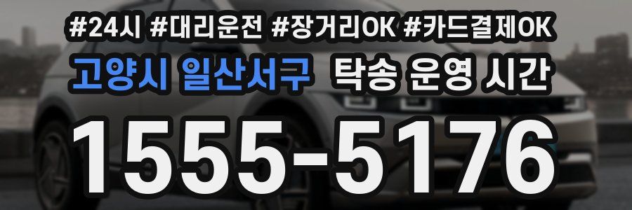 고양시 일산서구 탁송 운영 시간