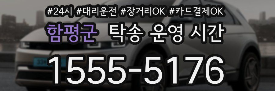 함평군 탁송 운영 시간