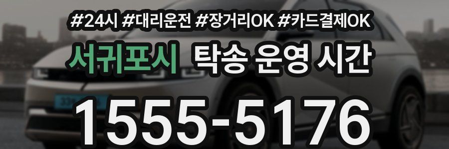 서귀포시 탁송 운영 시간