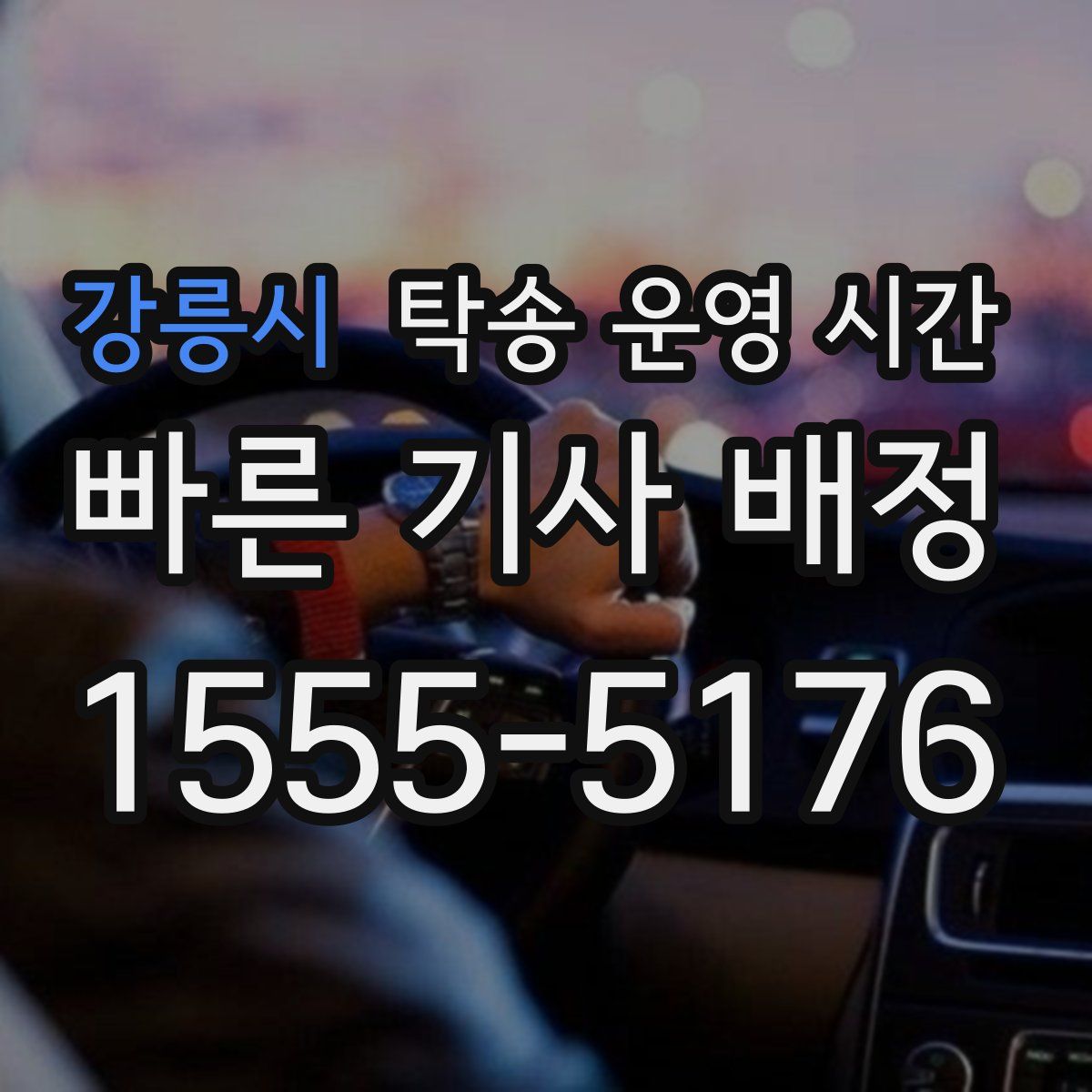 강릉시 탁송 운영 시간