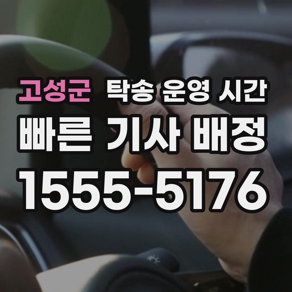 고성군 탁송 운영 시간