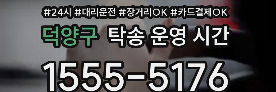 덕양구 탁송 운영 시간