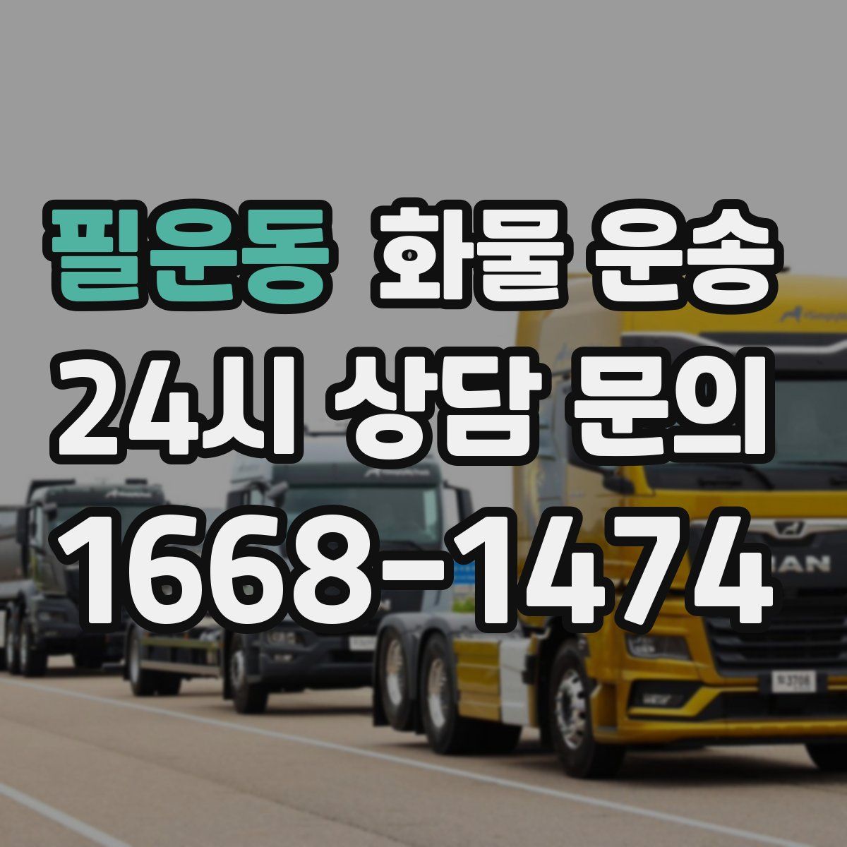 필운동 화물 운송