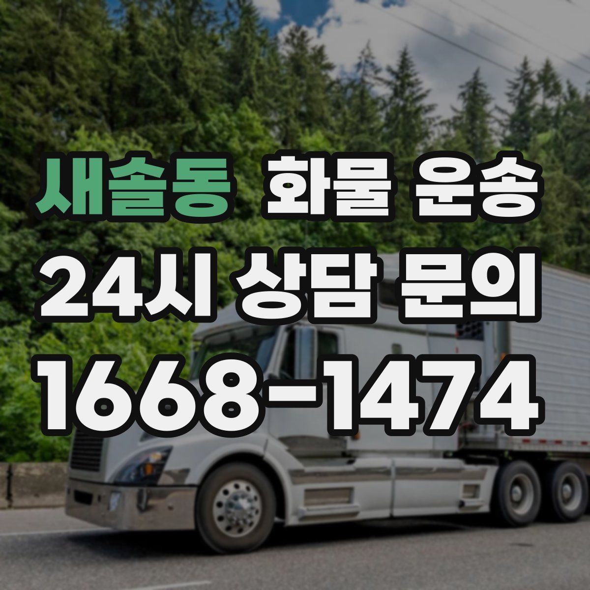 새솔동 화물 운송