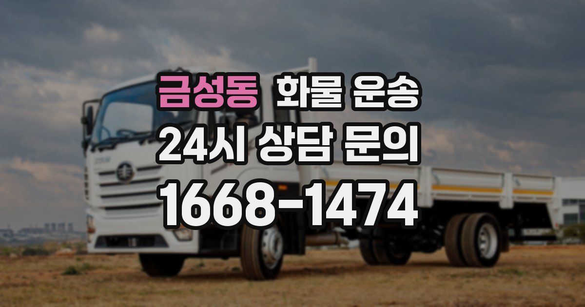 금성동 화물 운송