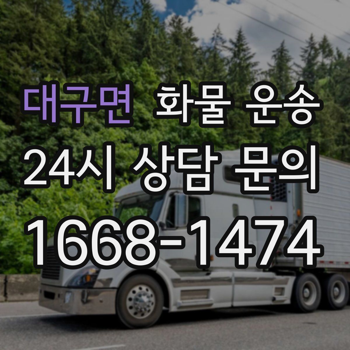 대구면 화물 운송