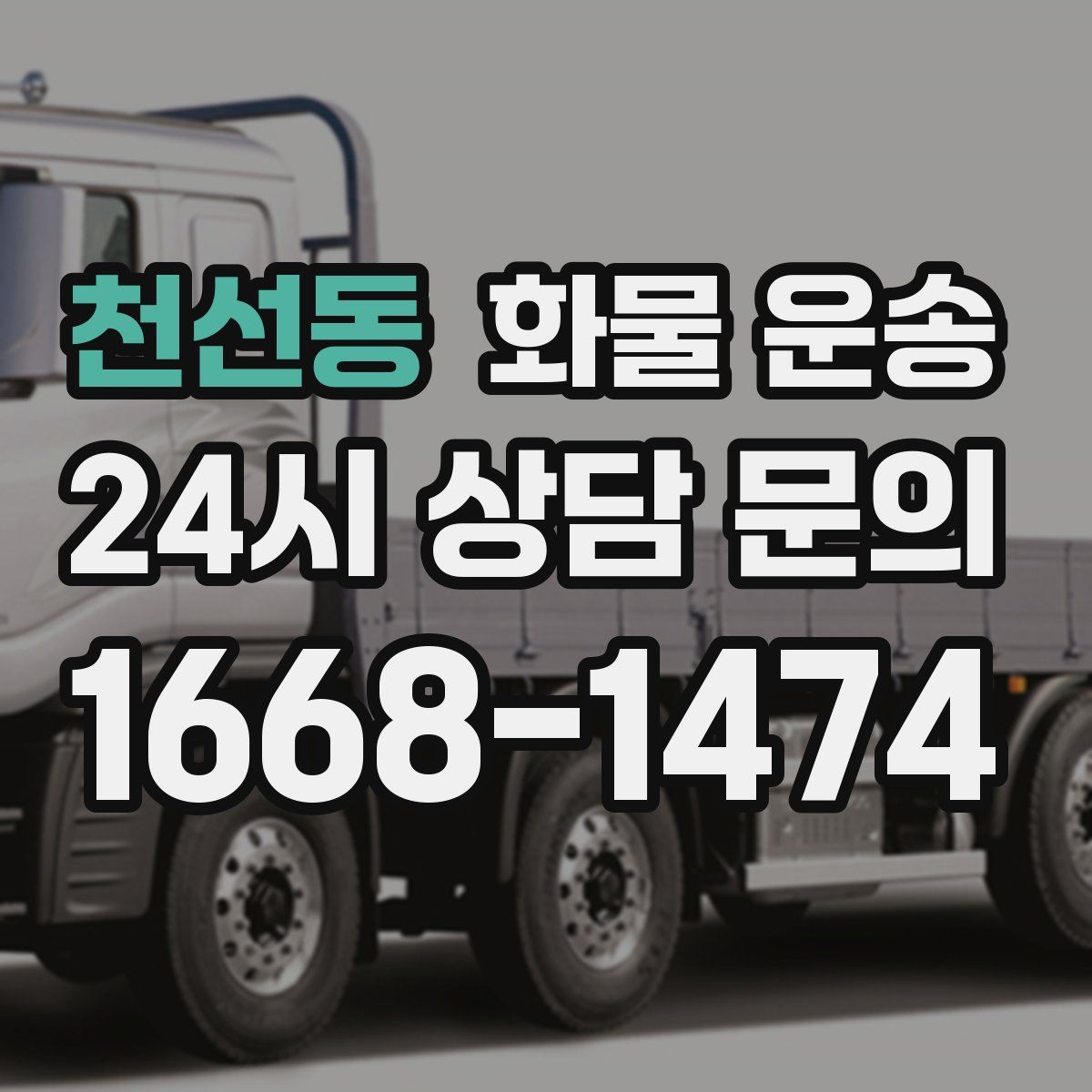 천선동 화물 운송