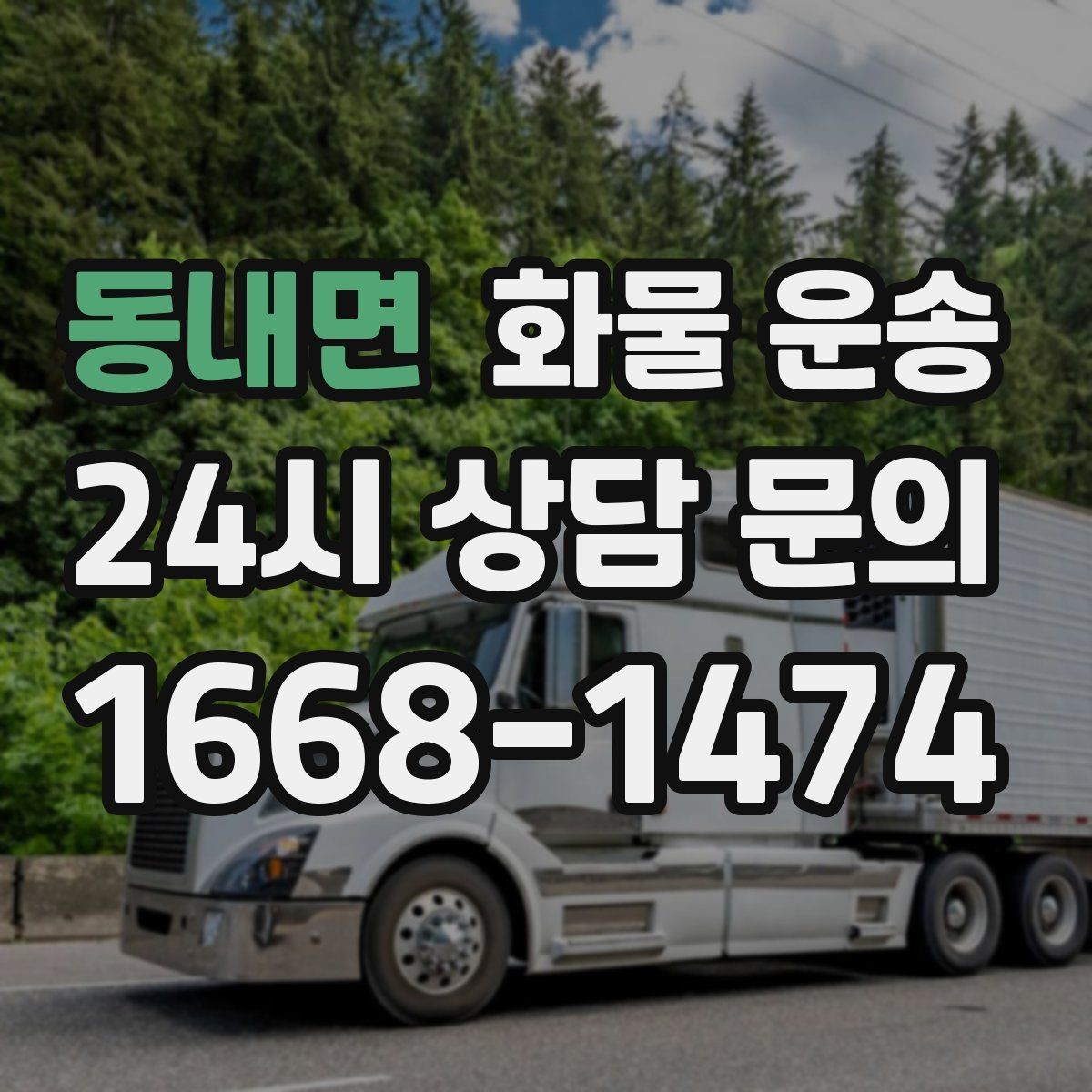 동내면 화물 운송 적재 높이 제한이 필요한 이유