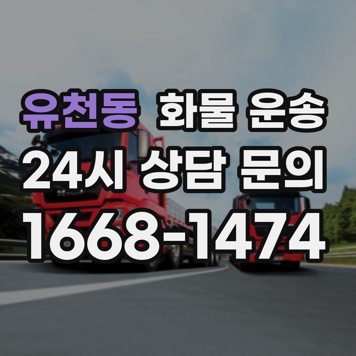 유천동 화물 운송 냉장고 세탁기 운송 시 고정이 중요한 이유