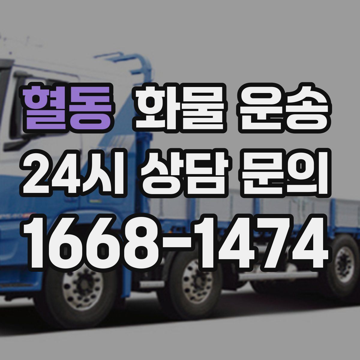 혈동 화물 운송