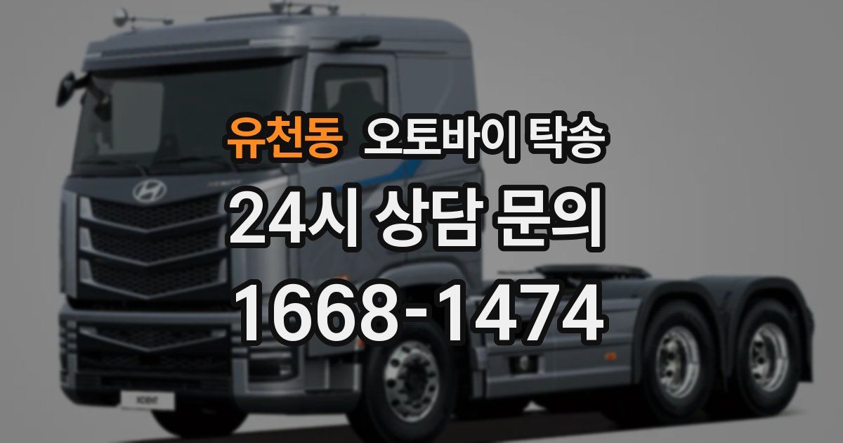 유천동 오토바이 탁송