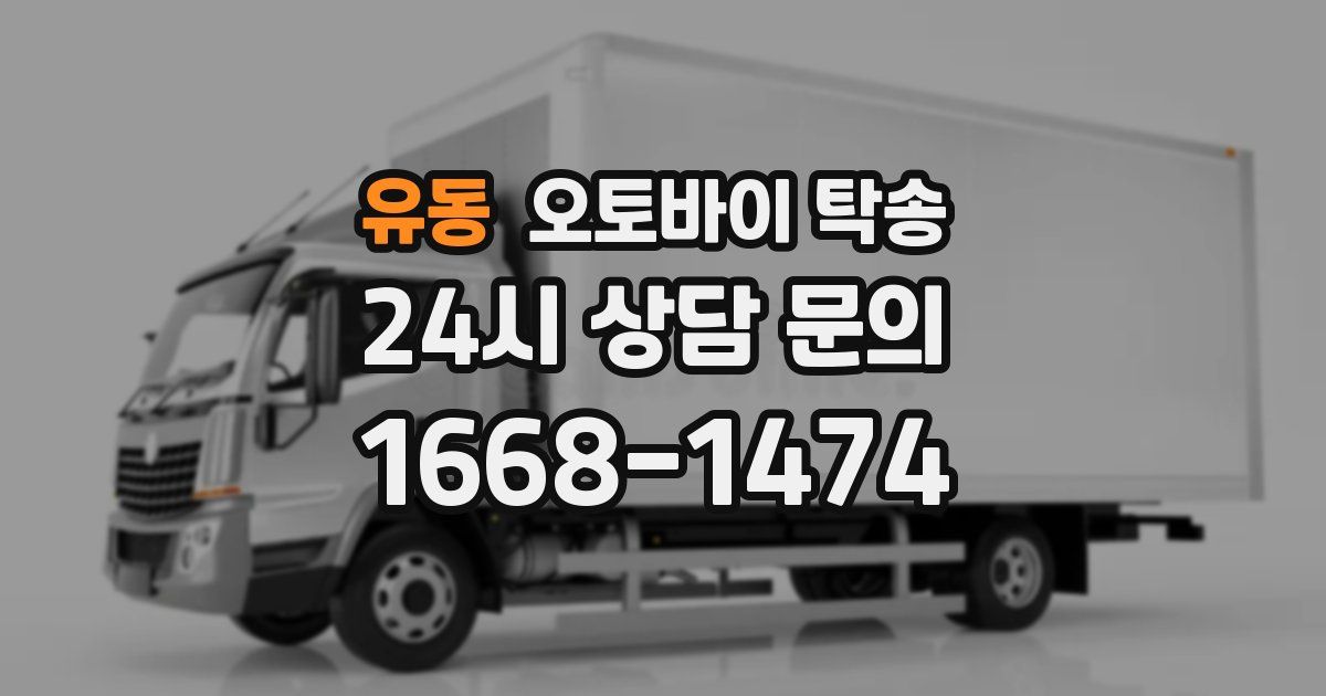 유동 오토바이 탁송