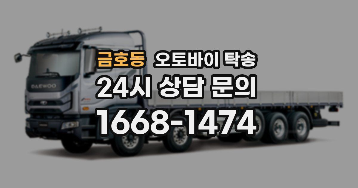 금호동 오토바이 탁송