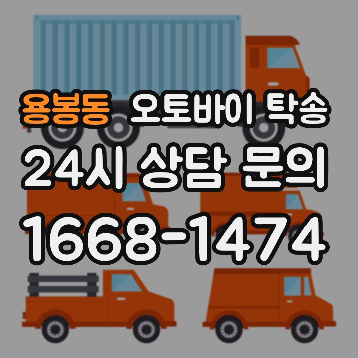 용봉동 오토바이 탁송 중고거래 정비 이사까지 한 번에 해결