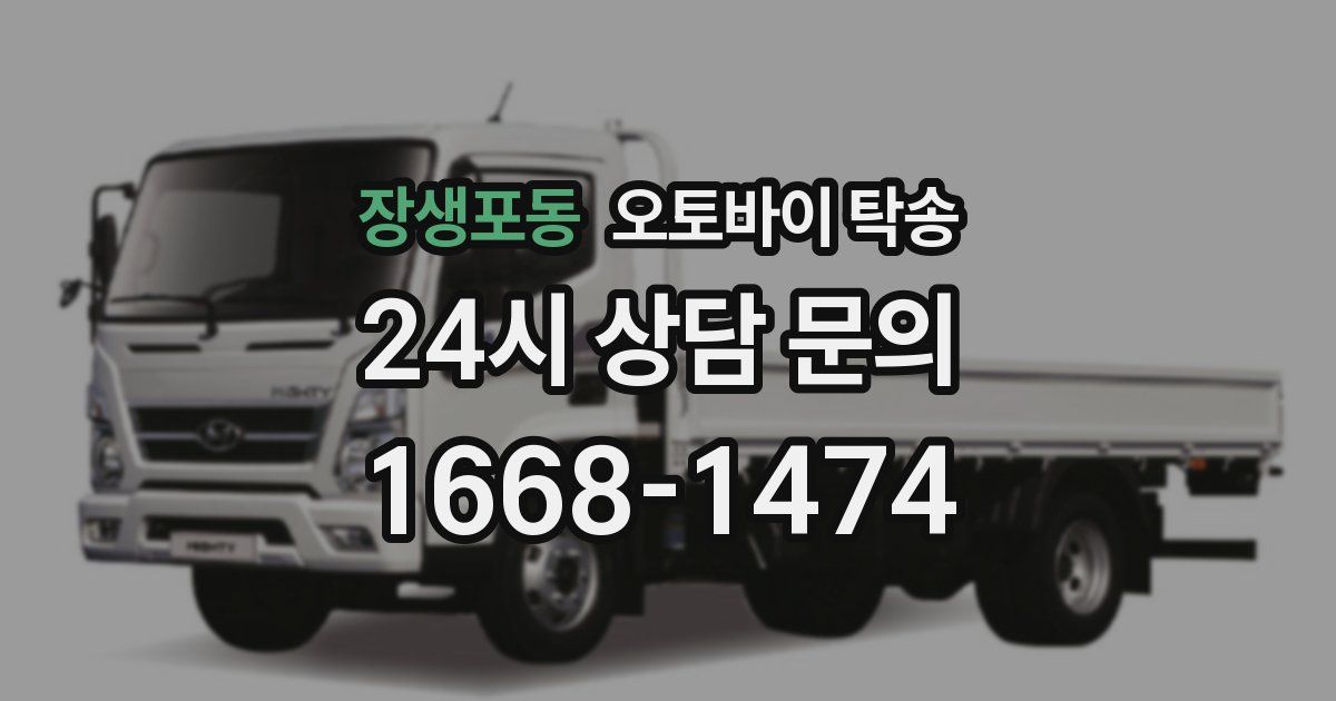 장생포동 오토바이 탁송