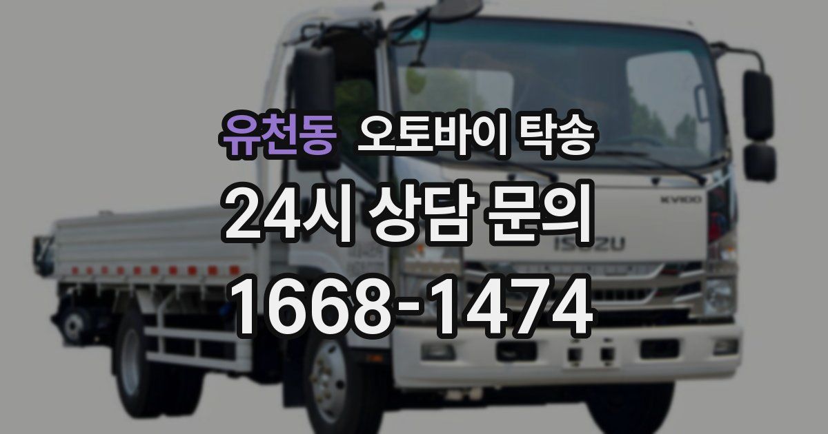 유천동 오토바이 탁송