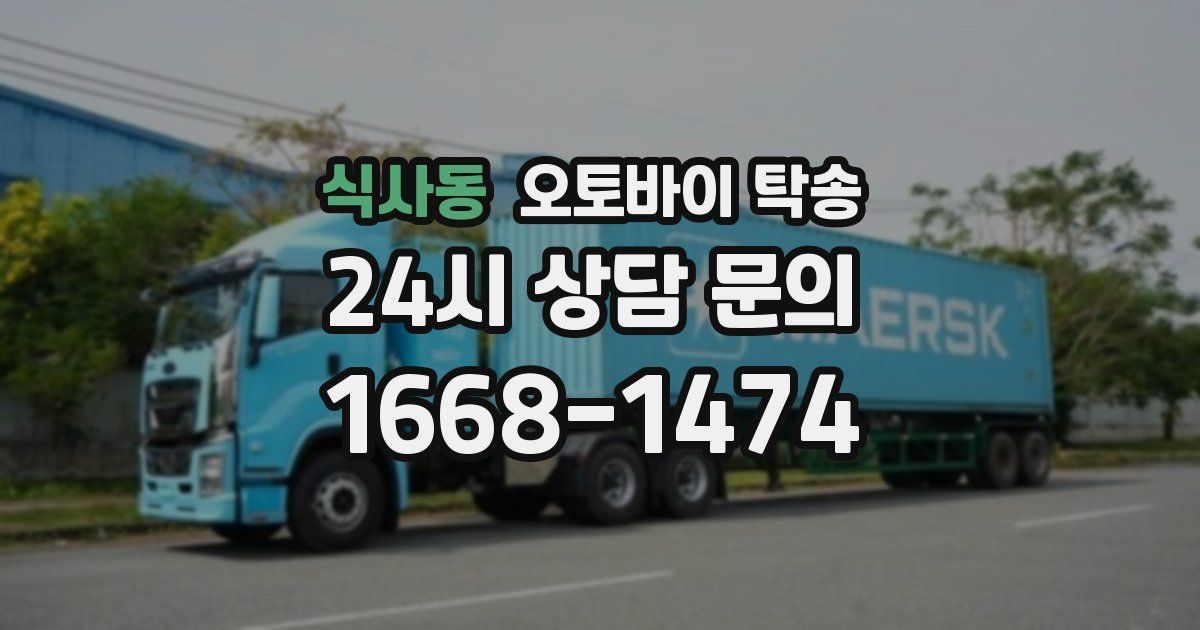 식사동 오토바이 탁송