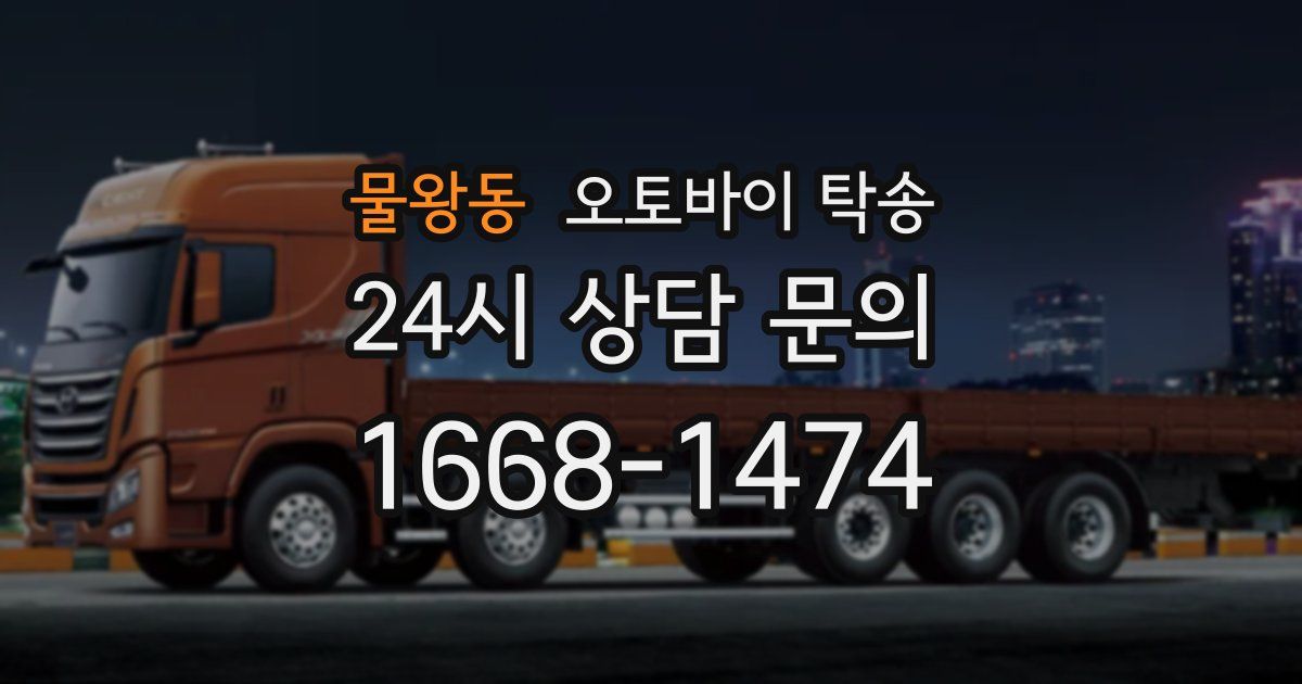 물왕동 오토바이 탁송